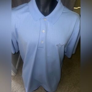 Men’s used play dry size XL blue Greg Norman collection golf polo shirt